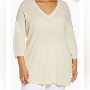 Lightweight cream v neck sweater